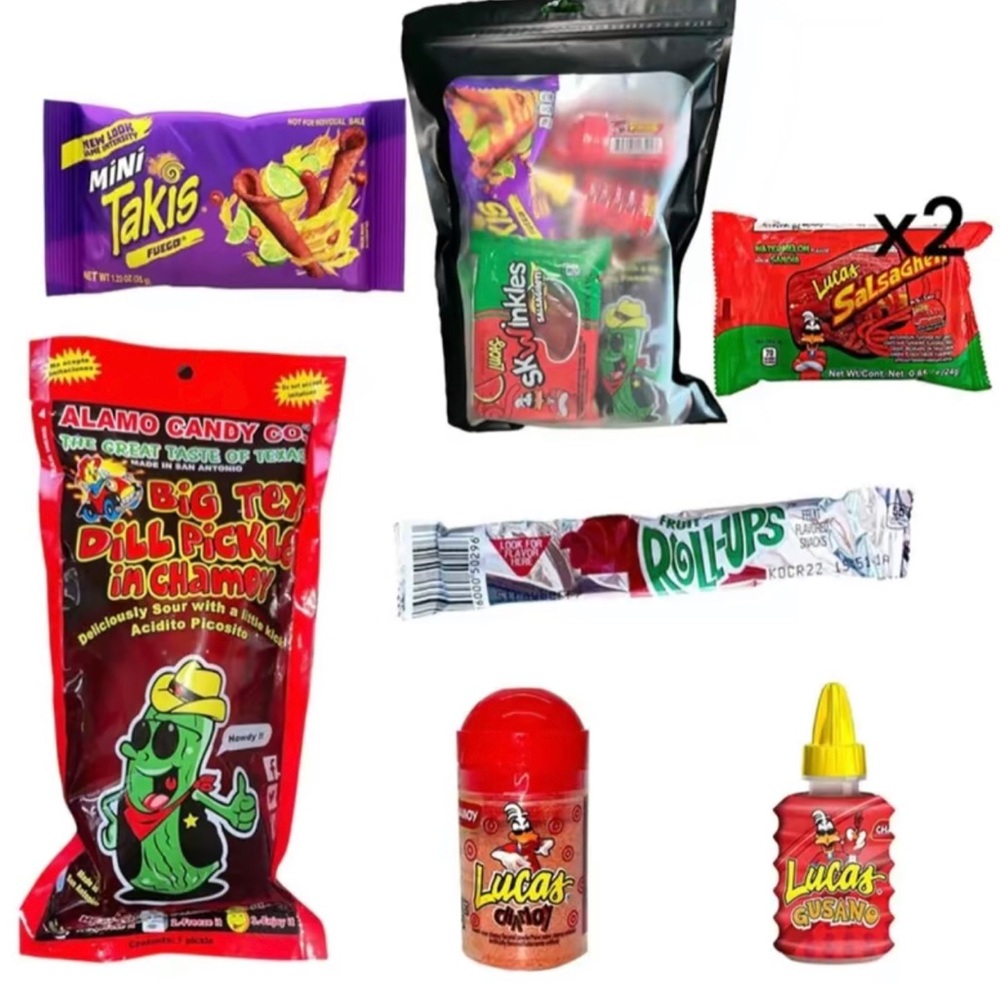 VIRAL TIKTOK ALAMO CANDY CHAMOY PICKLE KITS
